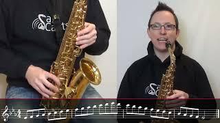 How to play Eb Major Scale on Saxophone (3 Flats) - 2 octaves