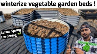 Winterize Vegetable Garden Beds "Super Simple & Free" #garden #gardening #greentgarden