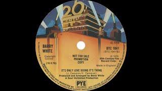 Barry White - It's Only Love Doing It's Thing (Dj ''S'' Rework)