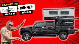 Hummer H3T Pickup aus 2009 mit Four Wheel Campers Project M Wohnkabine aus 2025