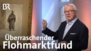 Glücklicher Flohmarktfund mit Rahmen: Aquarell "Mönch" | Kunst + Krempel | BR