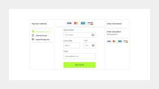 Payment Form | Credit Card Payment Form | HTML, CSS & JavaScript