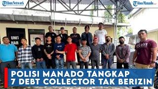 Polresta Manado Tangkap 7 Debt Collector Tak Berizin