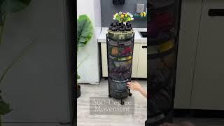 Space-Saving 5-Tier Round Kitchen Storage Trolley