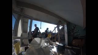 Inside timelapse view prefab dormer installation