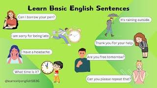 Simple sentences in English | English sentences for daily use