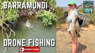 Barramundi Drone Fishing in the East Kimberley, Western Auustralia