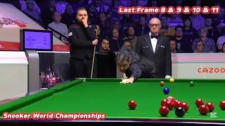 Snooker World Championships Ronnie O’Sullivan VS Jackson Page ( Last Frame 8 & 9 & 10 & 11 )