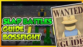 SLAP BATTLES NEW GUIDE BOSSFIGHT | ROBLOX