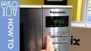 How to adjust temperature and time on Panasonic inverter microwave