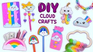 14 DIY CUTE CLOUD CRAFTS - Cloud School Supplies - Cute Decoration and more..