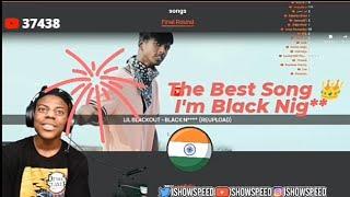 LIL BLACKOUT-BLACK NI** WON THE ISHOWSPEED AWARD FOR BEST SONG #ishowspeed#speedreacts#music#ranchi