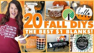 20 NEW Fall Dollar Tree DIYS  Fall Cricut DIY Decor + free cut files!