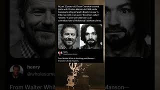 Bryan Cranston’s Chilling Childhood Encounter with Charles Manson 