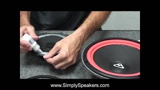 Speaker Repair. How to Apply our Cone Edge Sealer MI-1291FG