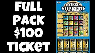 $100 Loteria Supreme Full Pack - Texas Lottery