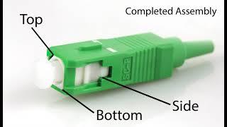 SC APC Fiber Connector Shroud Installation