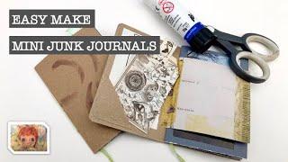 EASY MAKE MINI JUNK JOURNALS - Use Your Scraps