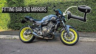 Yamaha MT07 Bar end mirrors