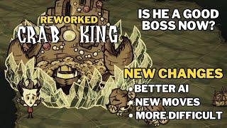 NEW CRAB KING CHANGE!! Showing New Moves and Adjustments (Fight) - Don't Starve Together | BETA