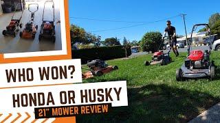 21" Honda VS Husqvarna Mulching Mower Review