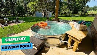 I Built A DIY Cowboy Pool For Cheap (Is A Stock Tank Pool Worth It?)