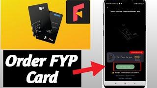 How to Order FYP Card  | Tech Mani