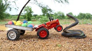 Jcb Snake Eggs Loading Mahindra 275Di Tractor | Indo Farm Tractor | Cs Toy