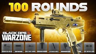 new *BROKEN* 100 ROUND META SMG on REBIRTH WARZONE! (Best SAUG Loadout & Class Setup)