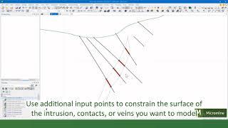 Micromine 2020 New Features - Implicit Vein Lithology Modelling