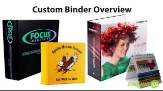 Binding101 Custom Ring Binder Overview