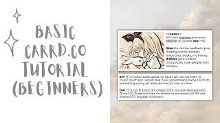 Simple Beginners「 carrd.co 」Tutorial  Phone Tutorial | Step by step explained