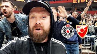 Basketballs CRAZIEST Fans! Serbia's Partizan Belgrade v Crvena Zvezda  Live Serbian Ultras Reaction