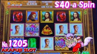 Better than the Jackpot ‼ DAVINCI Diamonds Slot Machine $40 Bet @YAAMAVA Casino 赤富士スロット