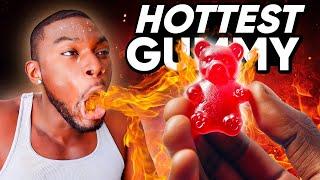 TRYING THE WORLD'S HOTTEST GUMMY BEAR!!!!