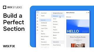 Building a Perfect Section in Wix Studio | Wix Fix