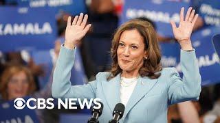 Kamala Harris passes delegate threshold to become Democratic presidential nominee