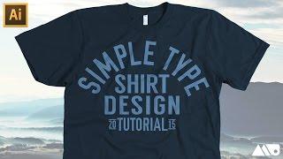 Simple Type T-Shirt Design in Adobe Illustrator Tutorial