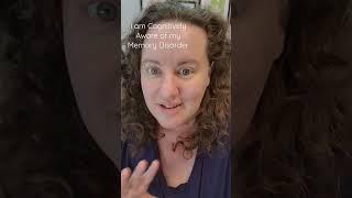 Being Aware of my Memory Disorder #sdam