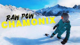 SUNNY POW DAY in CHAMONIX | RAW POV