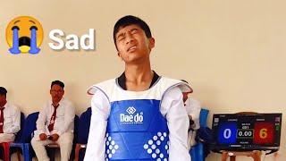 Blue Player Disappointed || Taekwondo