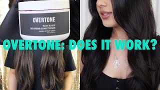 OVERTONE ON DARK HAIR! DEMO + REVIEW | MelissaPetal