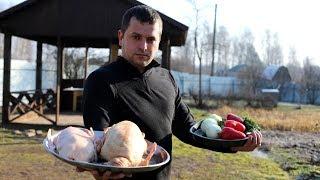 ЧАХОХБИЛИ ИЗ УТКИ В КАЗАНЕ НА КОСТРЕ