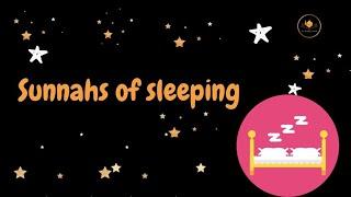 Sunnah that helps you sleep better | Sunnah of sleep |