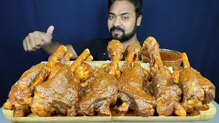 SPICY MUTTON LEG PIECE CURRY, EGG CURRY, MUTTON GRAVY, CUCUMBER MUKBANG ASMR EATING SHOW | BIG BITES