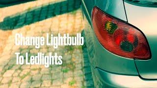 Change Lightbulbs to LED Peugeot 206