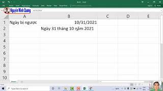 Cách khắc phục lỗi ngày bị ngược trong Windows 10 - Ngày trong Excel bị đảo ngược