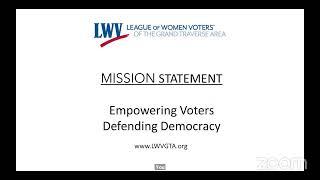 LWVGTA Educational Program: A Day in the Life of a Legislator