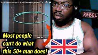 AMERICAN GUY REACTS TO Fred Dibnah How to climb a chimney overhang at 50+