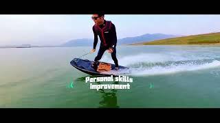 Water Electric Surfboard High Speed Surfing Electric Jetboards with 3 Tail, Smart Water Scooter